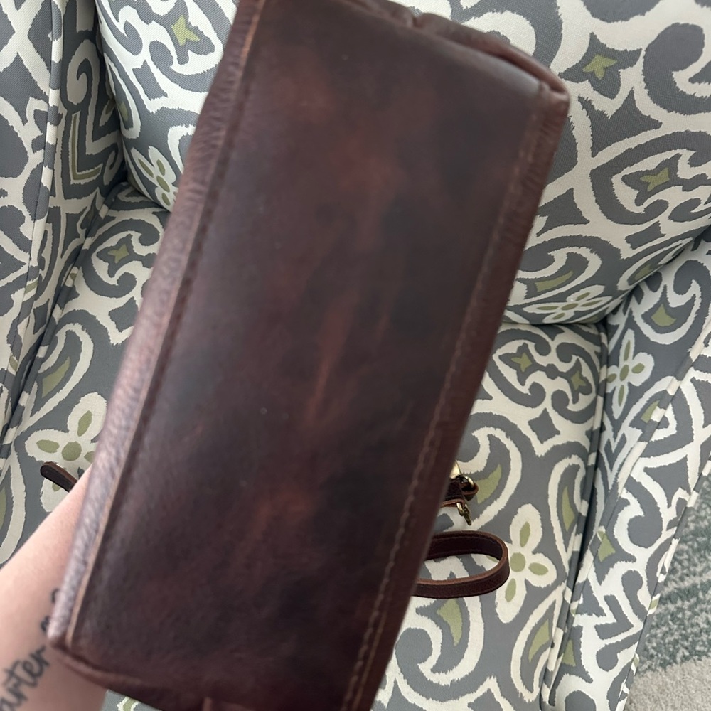 Portland Leather Goods small Raindrop bag in Coldbrew - Picture 3 of 6